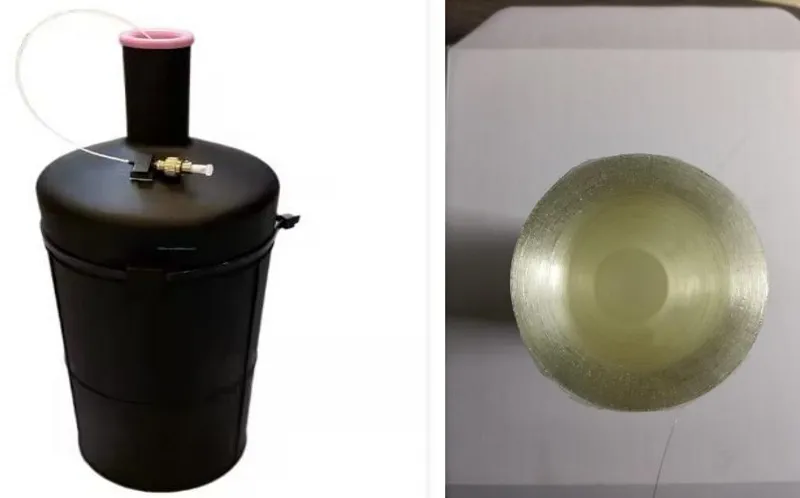 Inner Pay-off fiber canister Inner Pay-off fiber canister