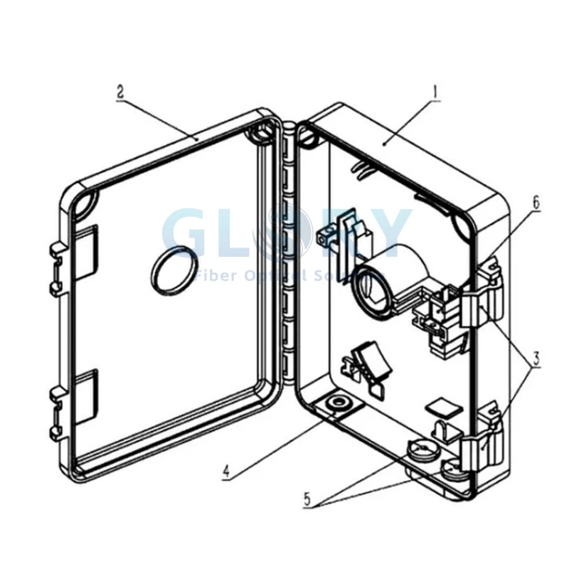 structure of FTTH terminal box structure of FTTH terminal box