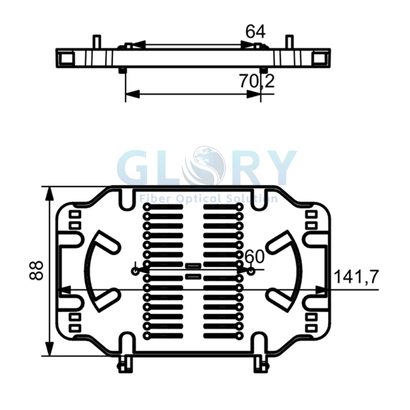 splice tray for fiber splitter inline closure splice tray for fiber splitter inline closure