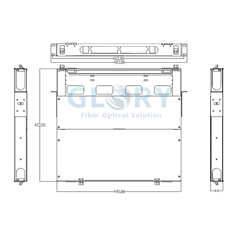 1U patch panel size
