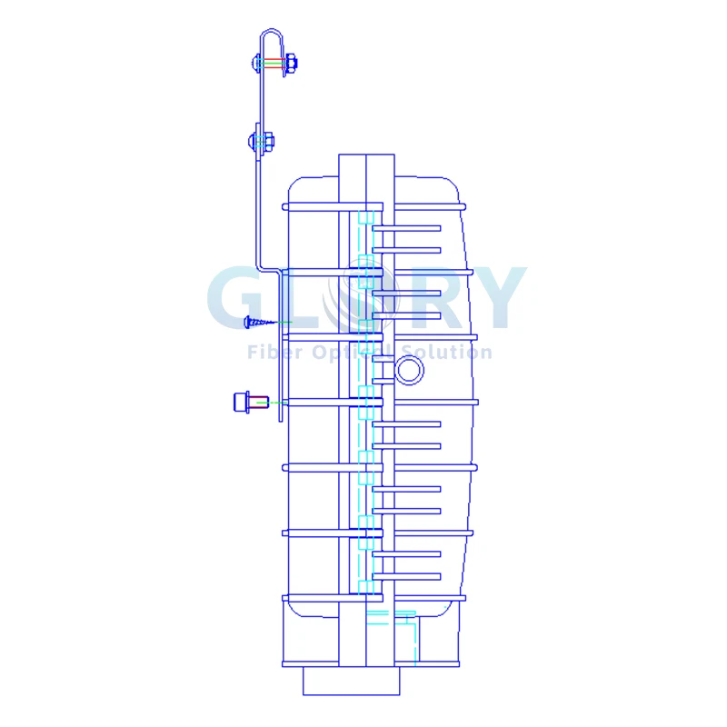 aerial kit for fiber splice closure