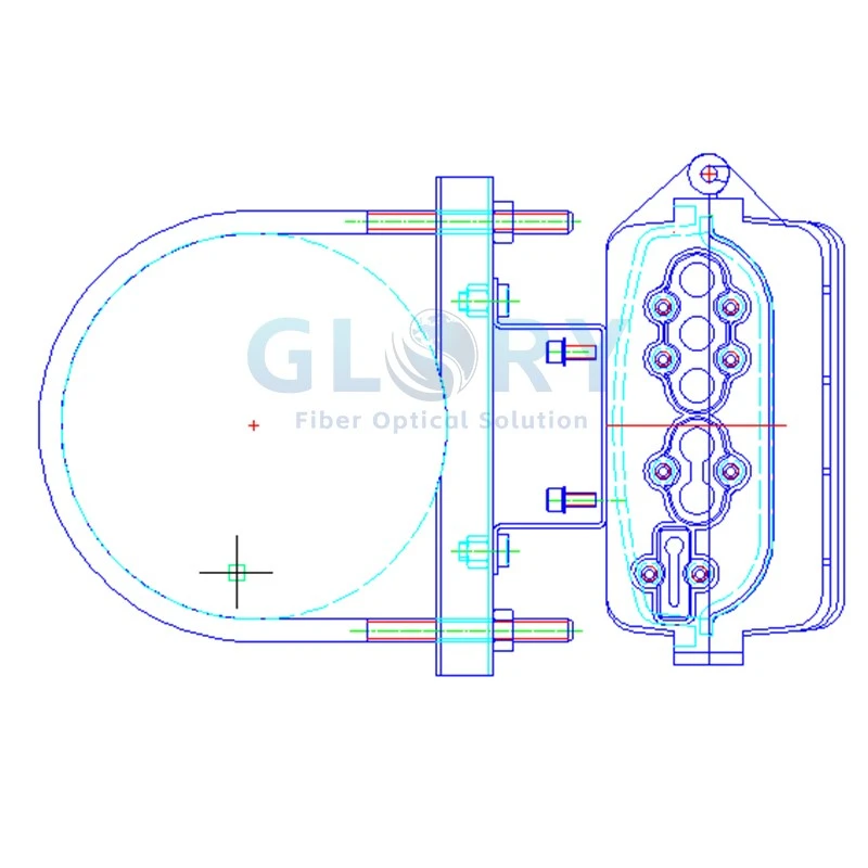 pole kit for fiber splice closure