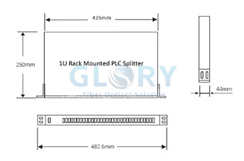 1X32 Rack Mount Fiber PLC Splitter 1X32 Rack Mount Fiber PLC Splitter