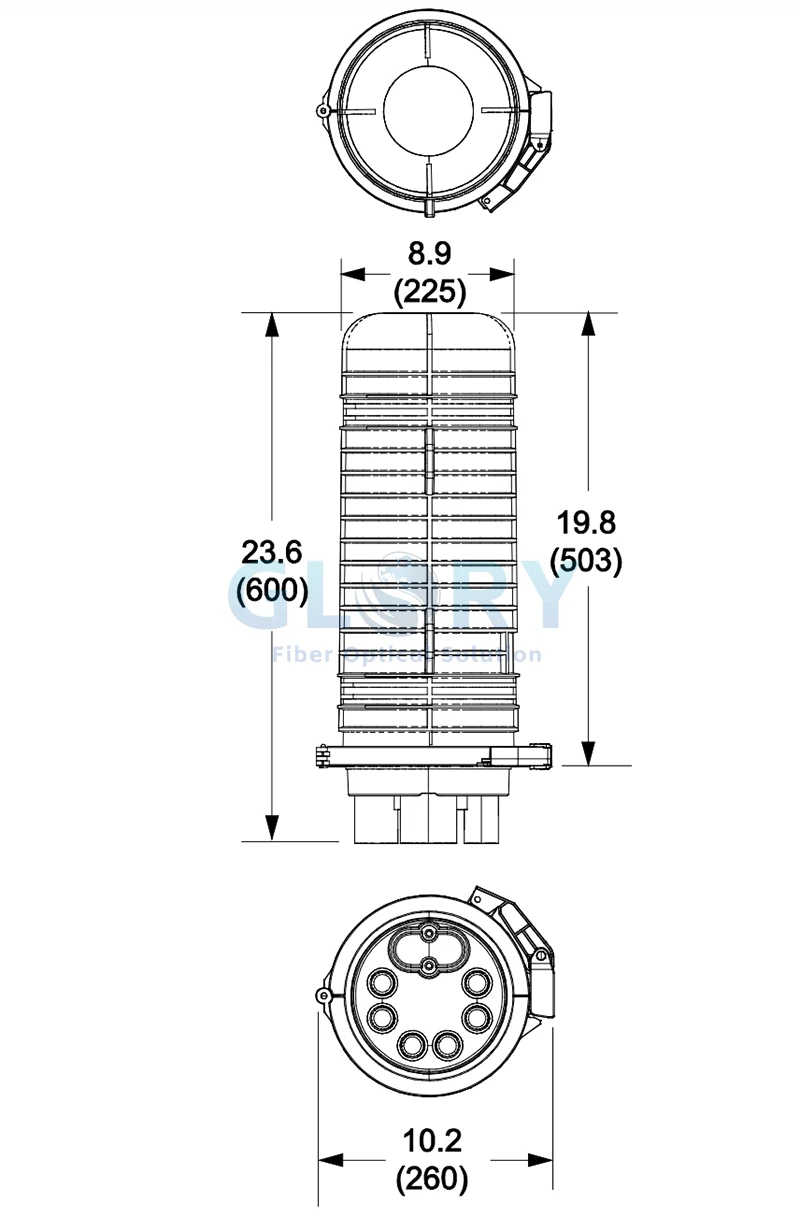 fiber dome enclosure size