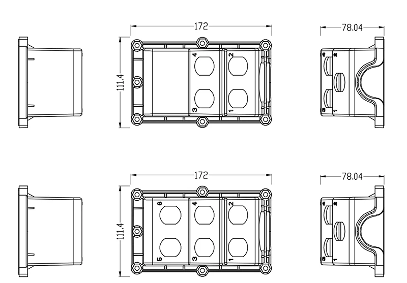 Fiber Optic Terminal size