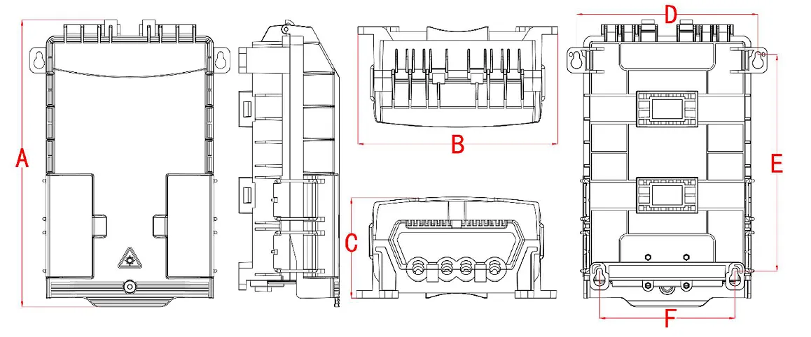 optical fiber distribution box dimension optical fiber distribution box dimension