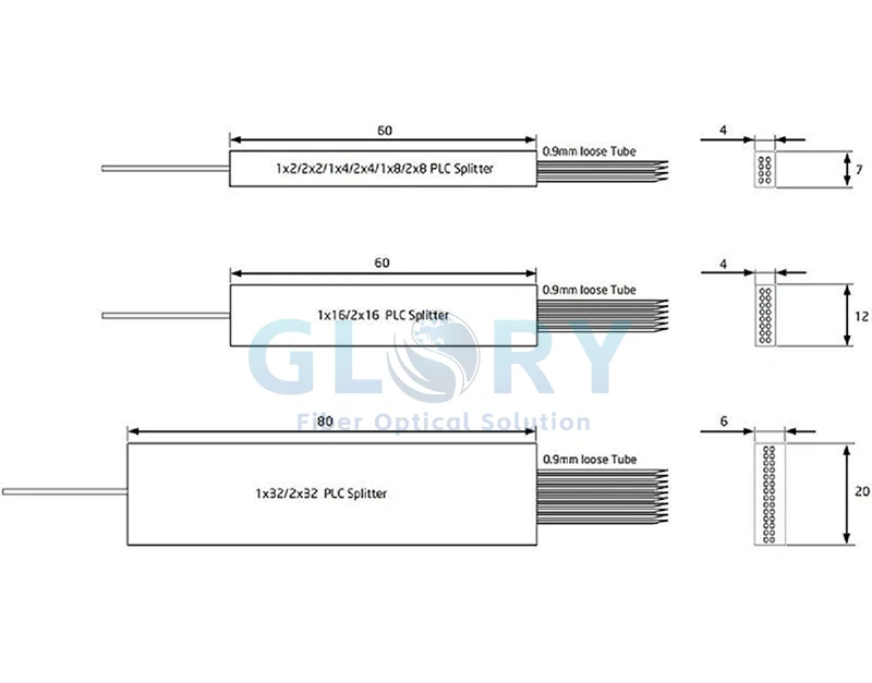 PLC splitter drawing PLC splitter drawing
