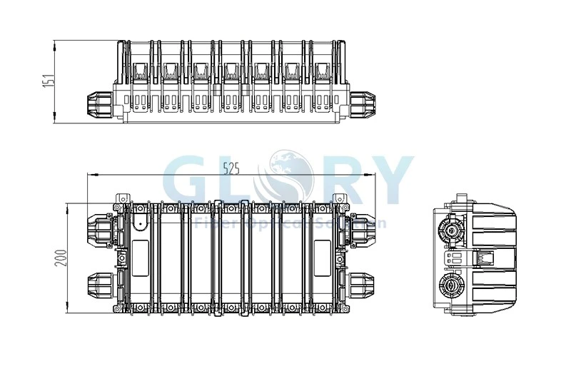 Fiber Optic Enclosure size Fiber Optic Enclosure size