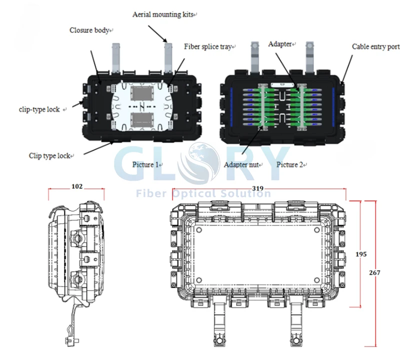 Aerial Splice Enclosure size Aerial Splice Enclosure size