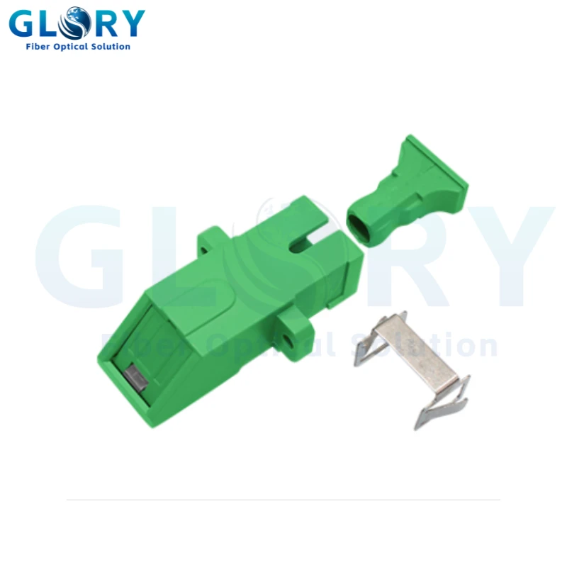 SC APC SX Inner Shutter Avoid Laser Adapter With Flange SC APC SX Inner Shutter Avoid Laser Adapter With Flange